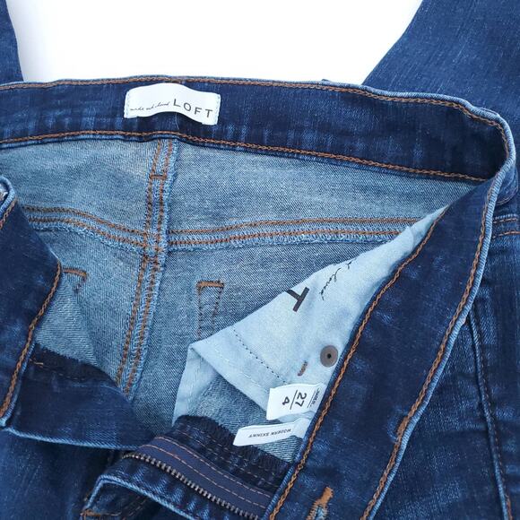 Ann Taylor Loft Women Modern Skinny Med Wash Skinny Jean Slight Stretch| 4/27 - Picture 5 of 12